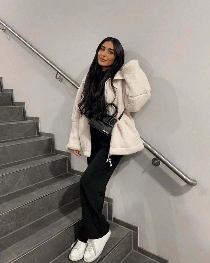 Women's Open-Front Teddy Coat, Relaxed Fit - Aven