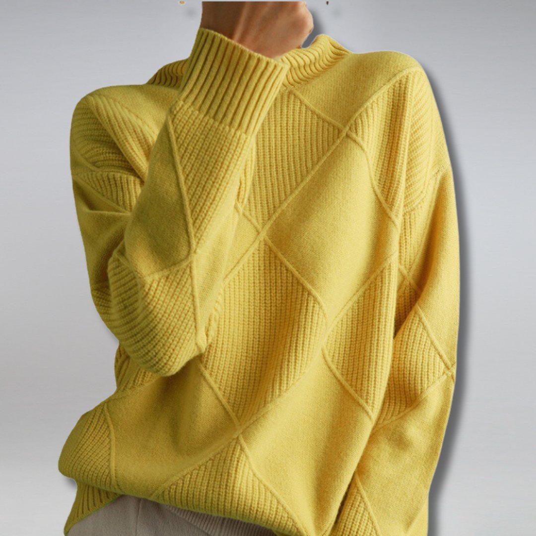 Women's Knit Turtleneck Sweater for Everyday Layering - Yong