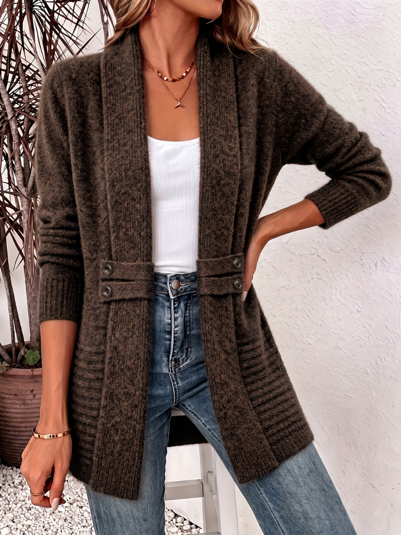 Lila | Braided Knit Cardigan