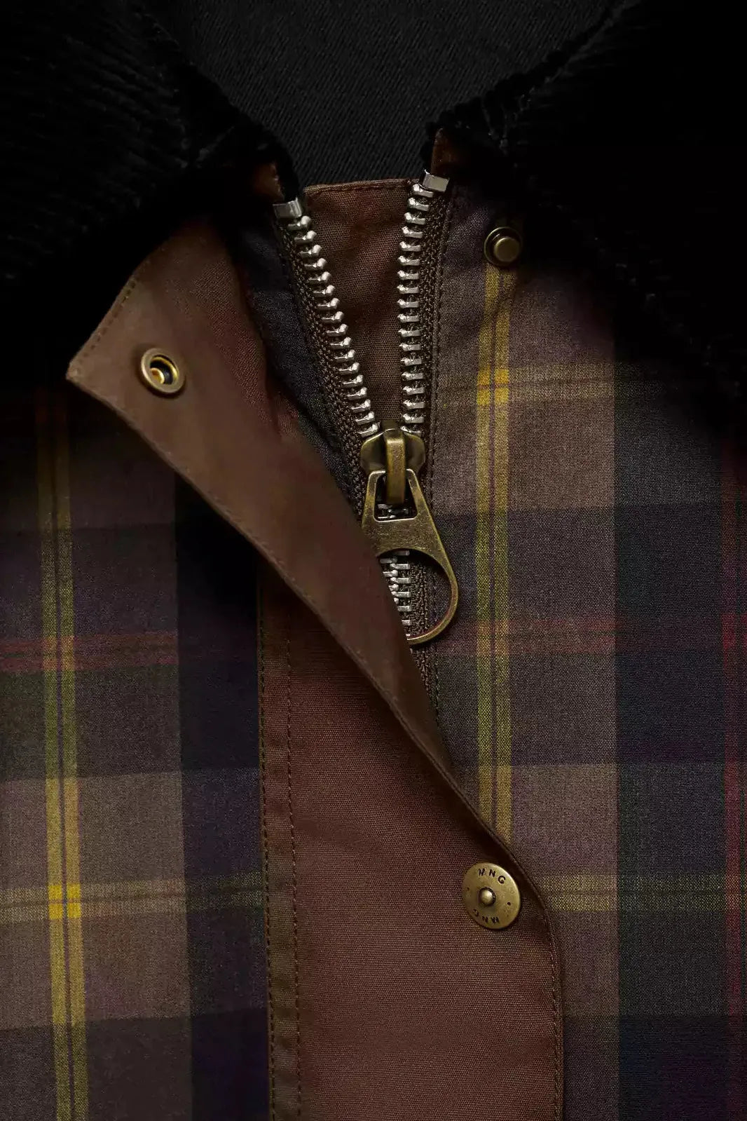 Women's Plaid Jacket, Lined with Contrast Collar - Tessa