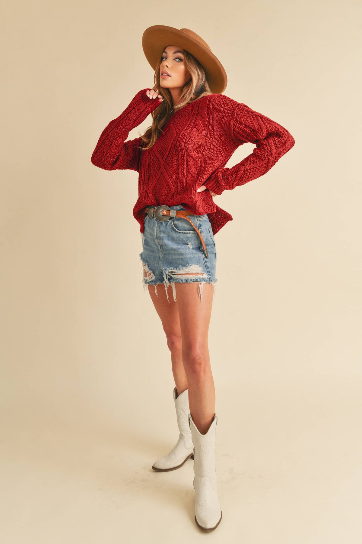 Adela | Cable Knit Sweater