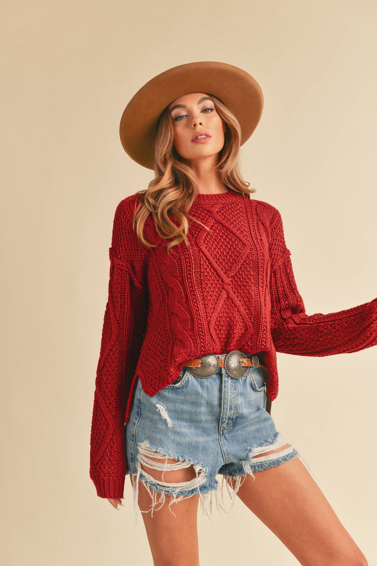Adela | Cable Knit Sweater