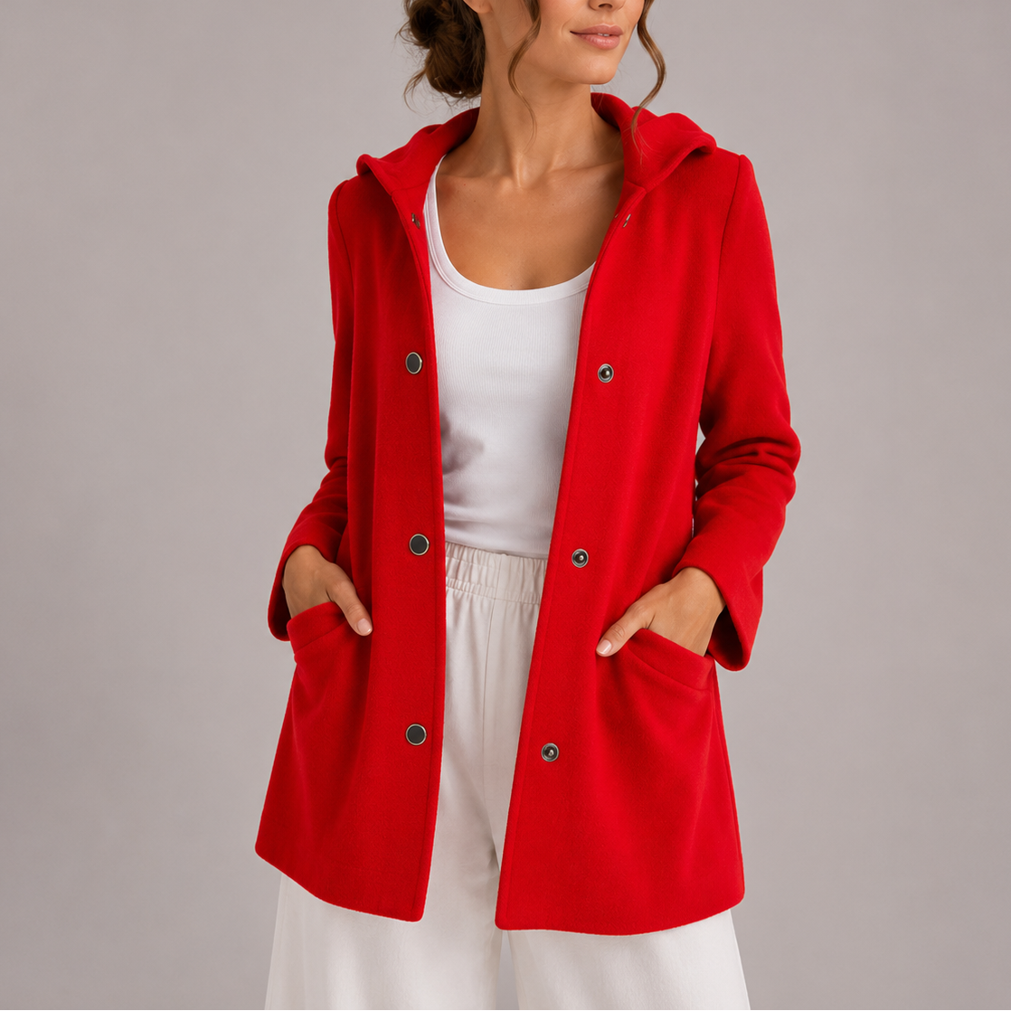 Women's Casual Hooded Cardigan – Longline with Pockets
