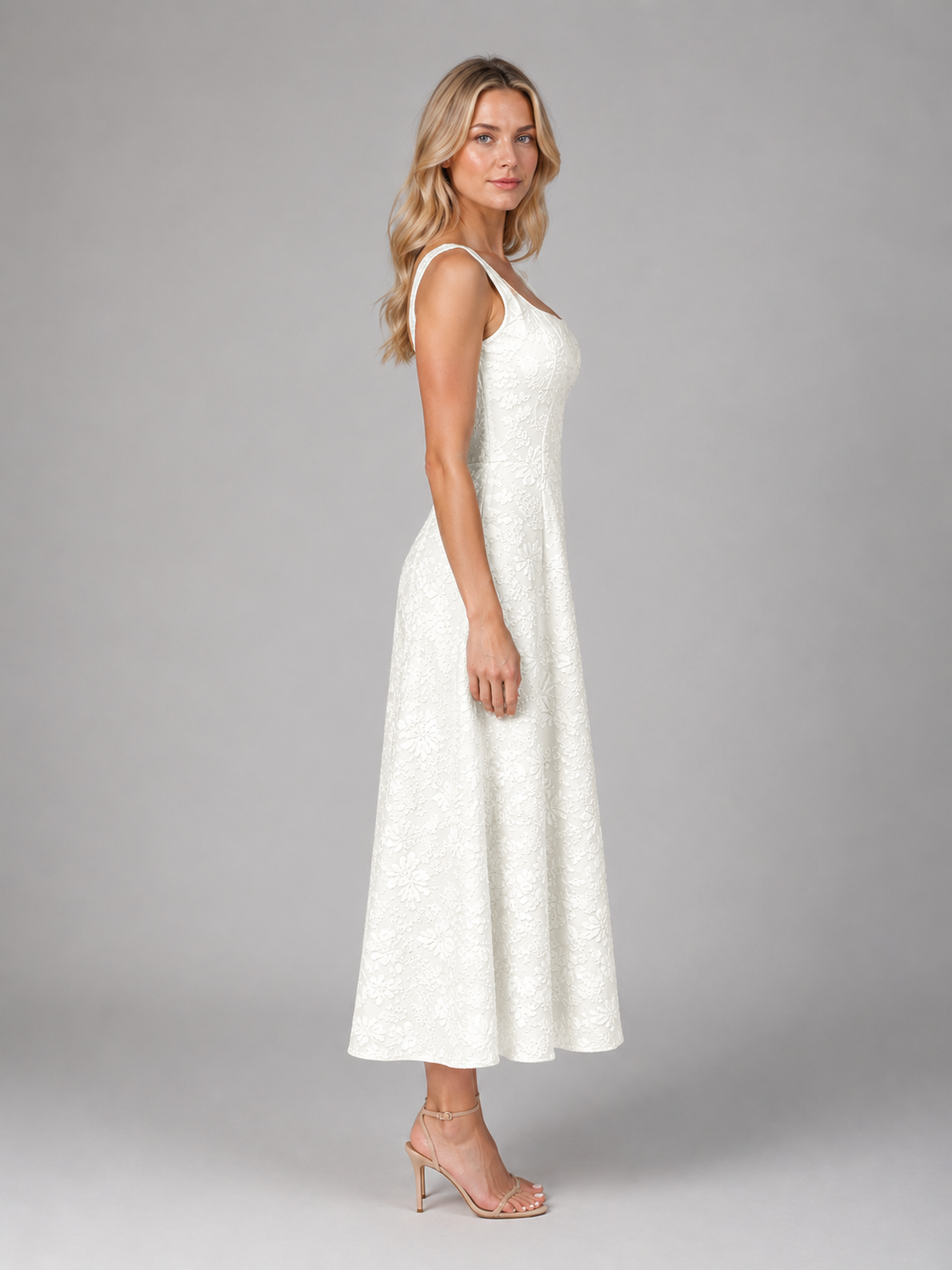Cosima | Jacquard Midi Dress