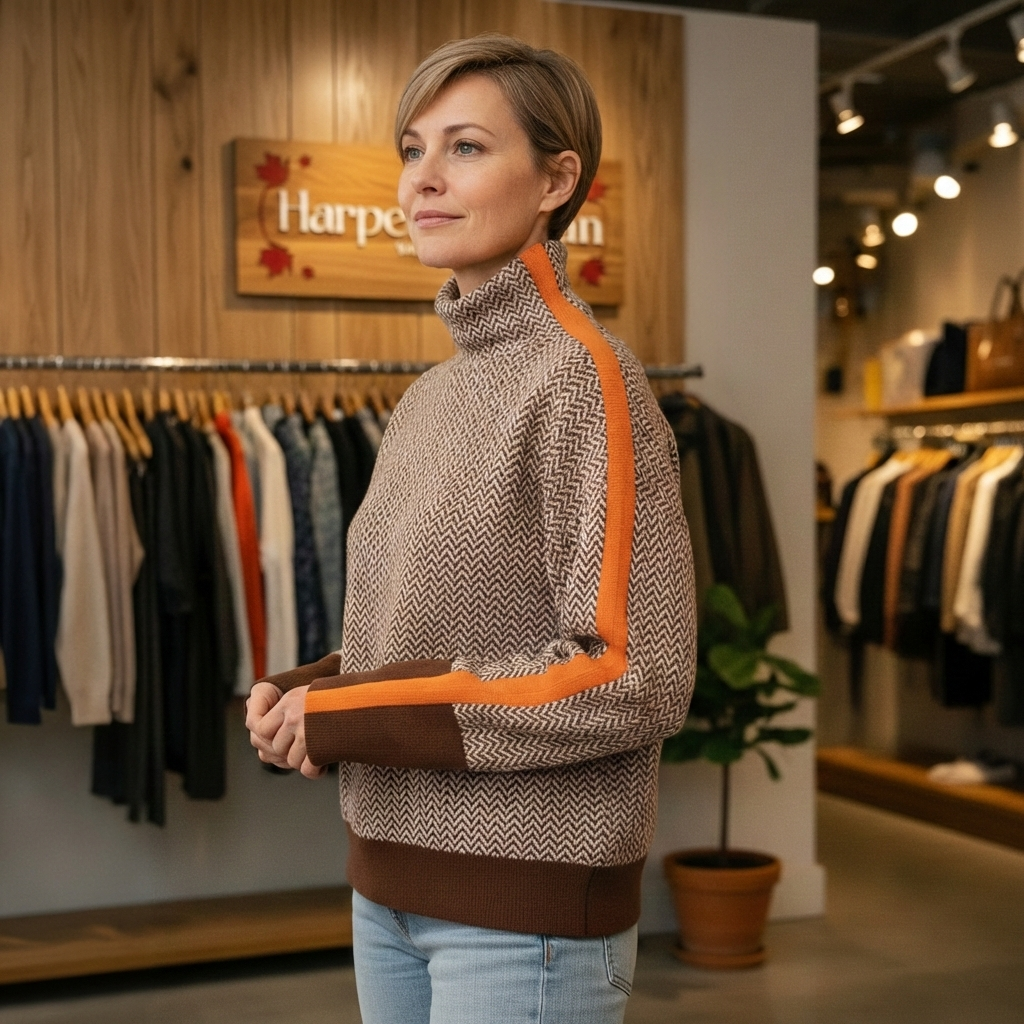 Martina | High-Neck Pullover Sweater