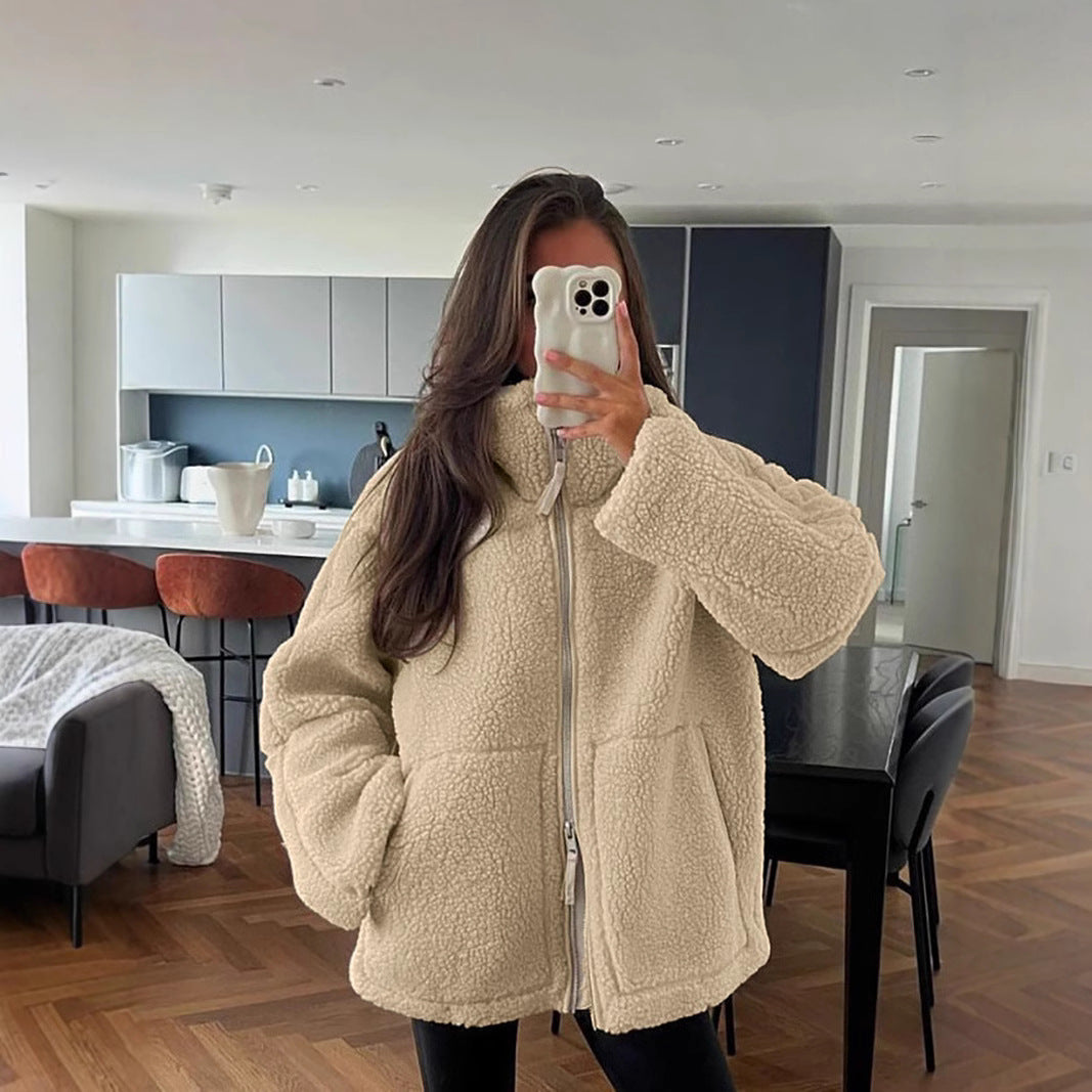 Women's Open-Front Teddy Coat, Relaxed Fit - Aven