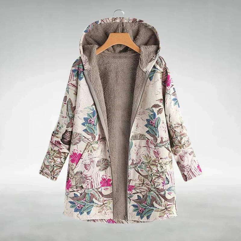 Women's Floral Hooded Jacket, Lightweight - Lydia