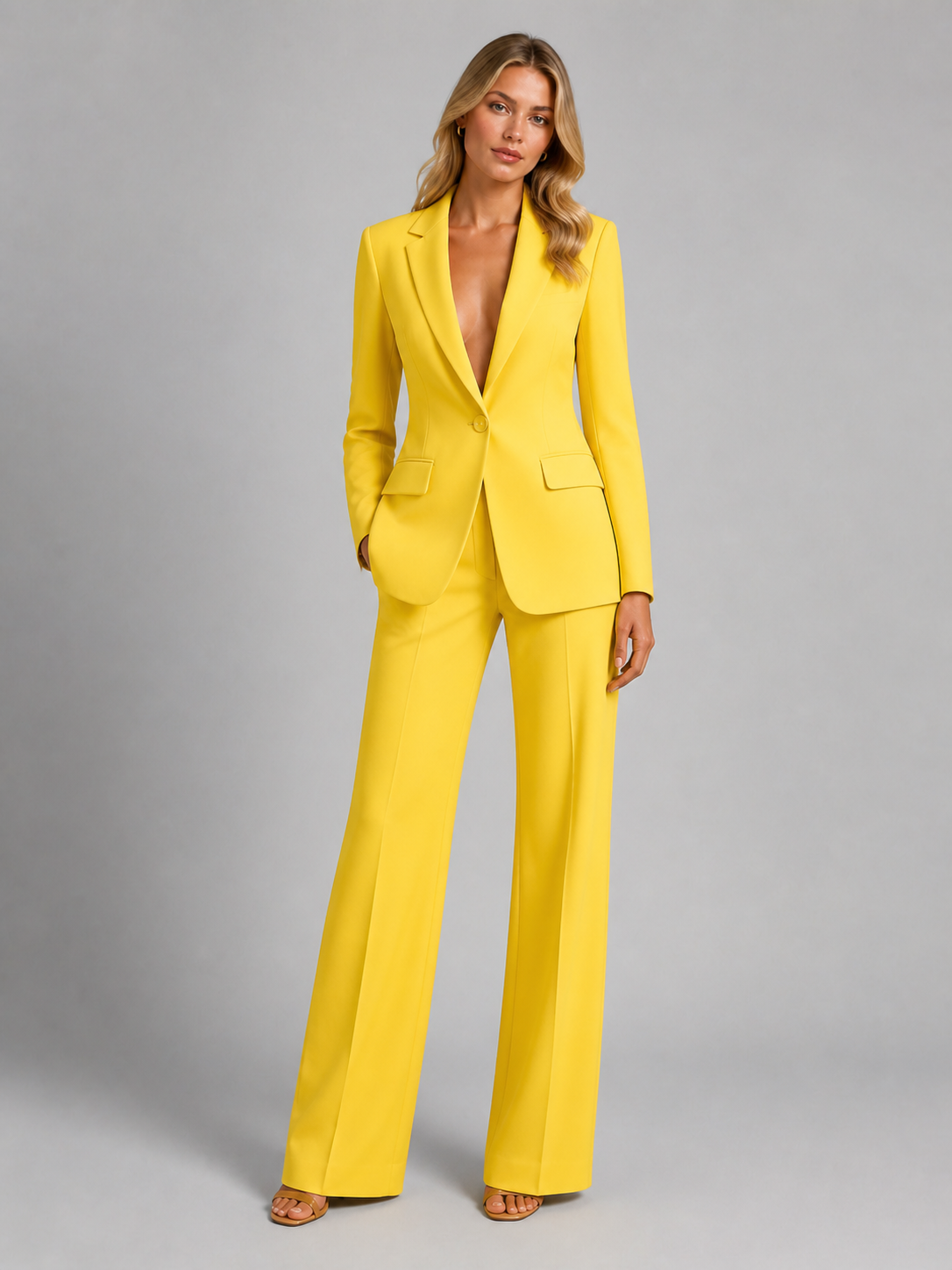 Celine | Blazer & Wide-Leg Trouser Set
