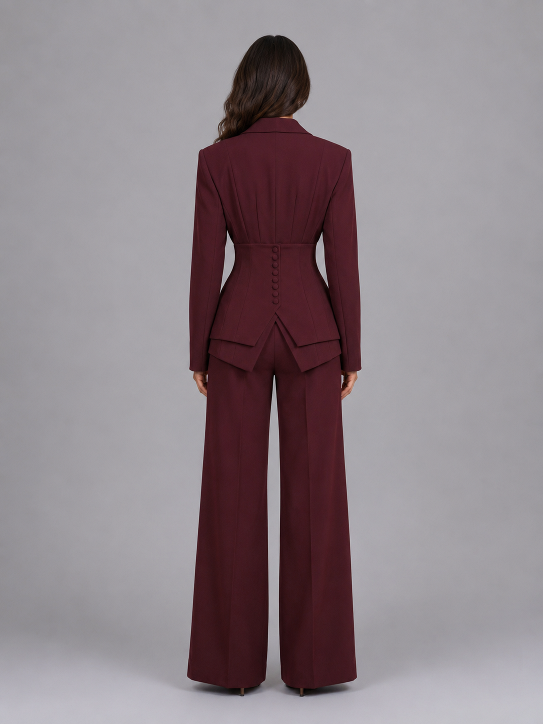 Noelle | Cinched-Waist Two-Piece Suit