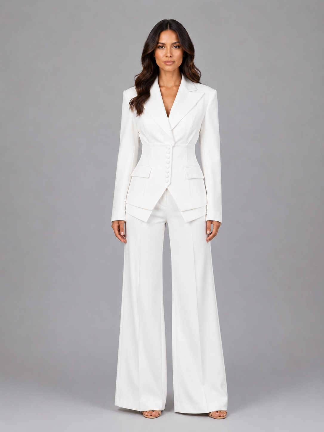 Noelle | Cinched-Waist Two-Piece Suit