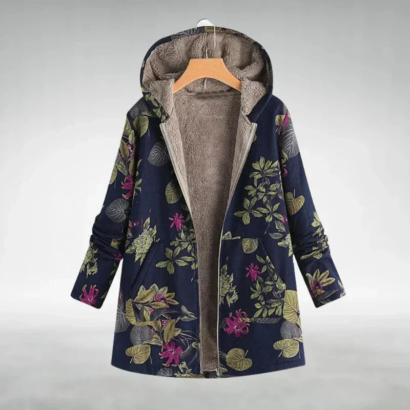 Women's Floral Hooded Jacket, Lightweight - Lydia