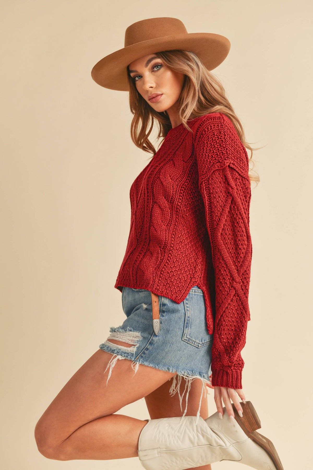 Adela | Cable Knit Sweater