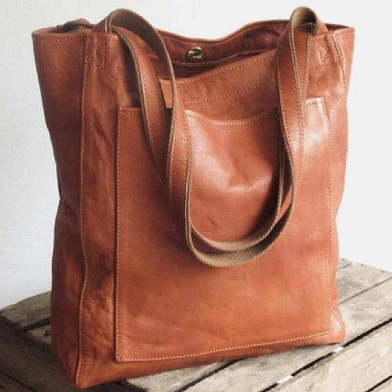 Pamela | Classic Vegan Leather Tote Bag