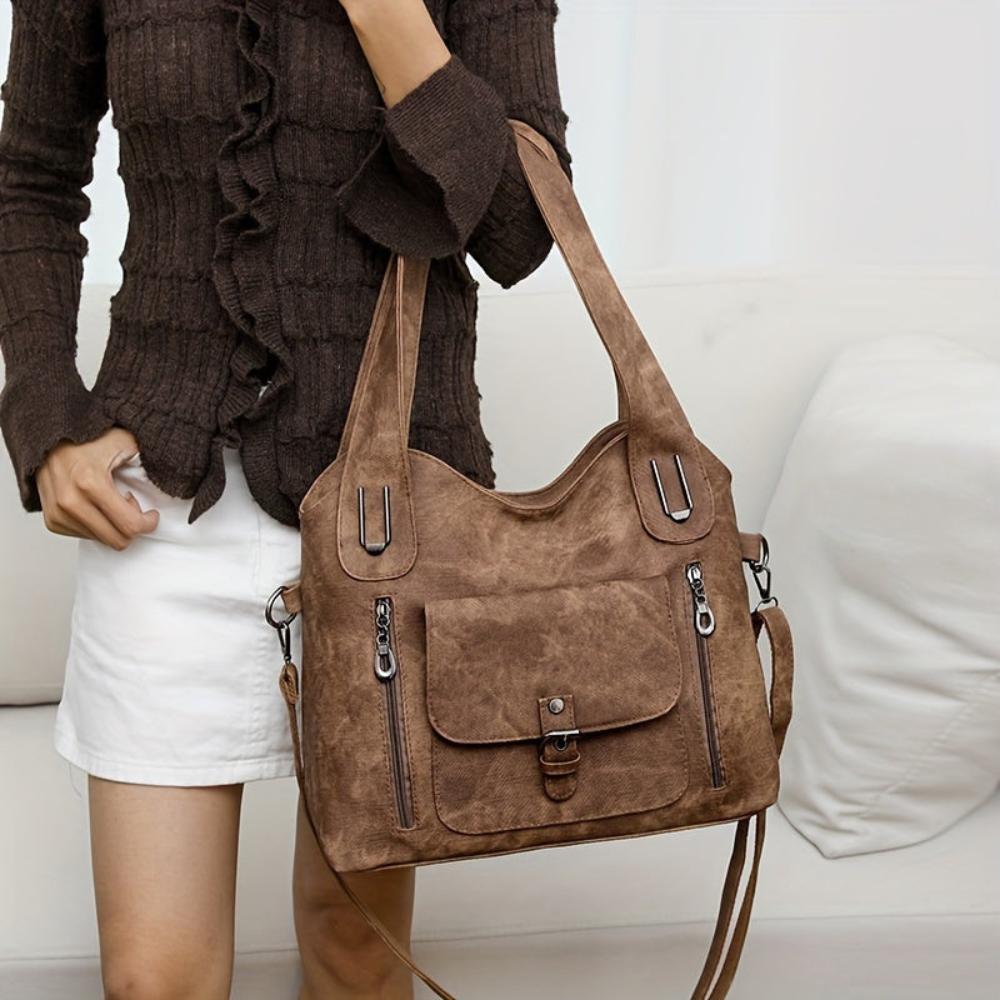 Elise | Vintage Leather Shoulder Bag