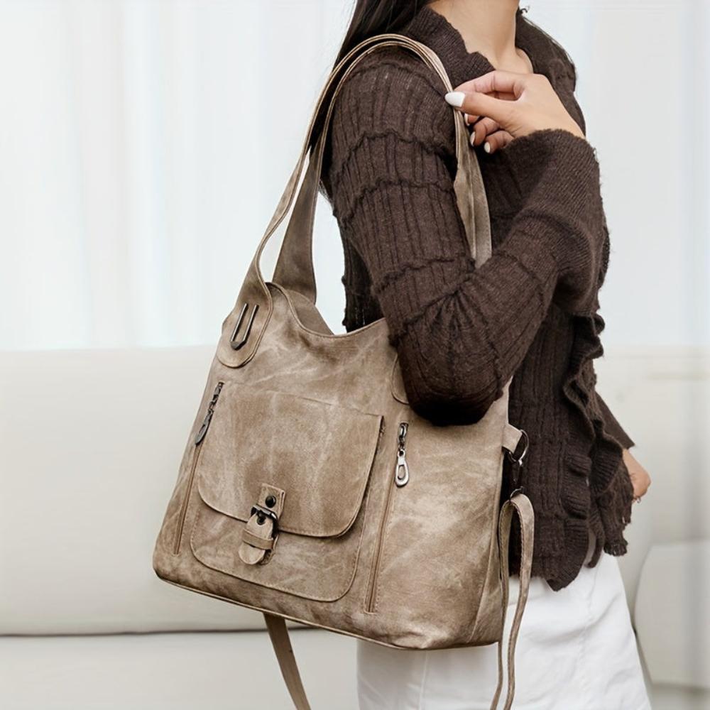 Elise | Vintage Leather Shoulder Bag