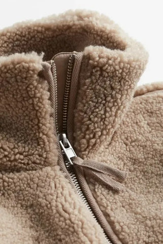 Women's Open-Front Teddy Coat, Relaxed Fit - Aven