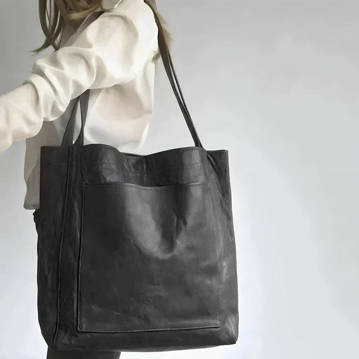 Pamela | Classic Vegan Leather Tote Bag