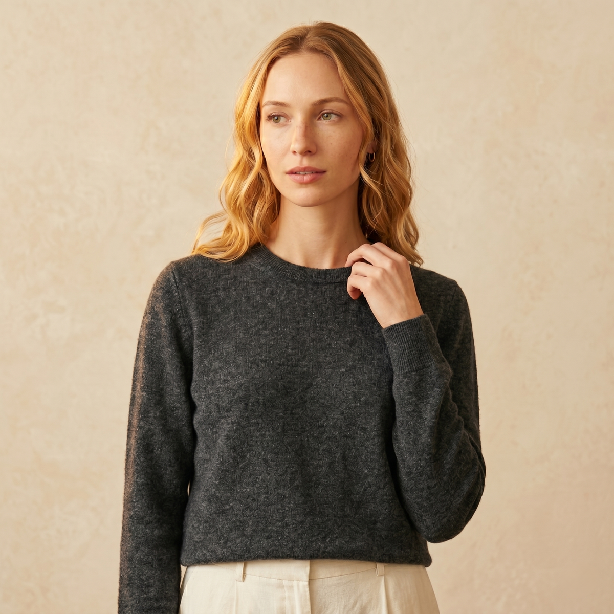 The Original | Undyed Cashmere Crewneck Sweater