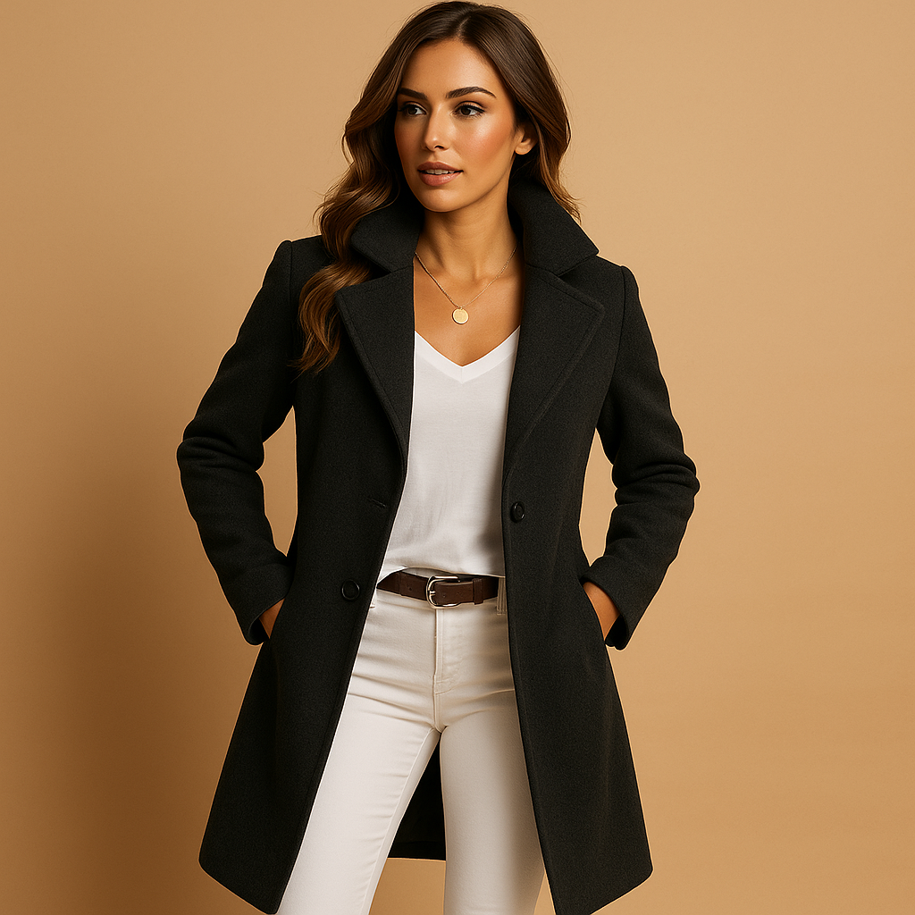 Evelyn | Women's Classic Button-Front Coat