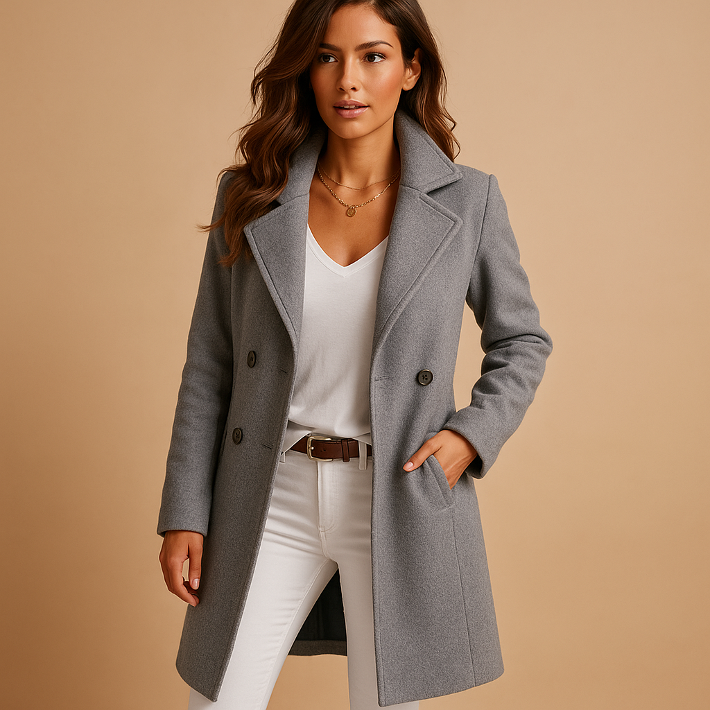 Evelyn | Women's Classic Button-Front Coat