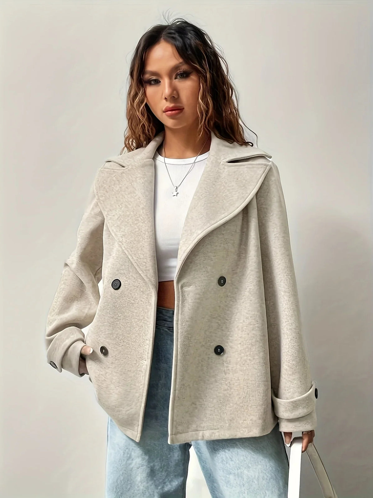 Camille | Double-Breasted Pea Coat
