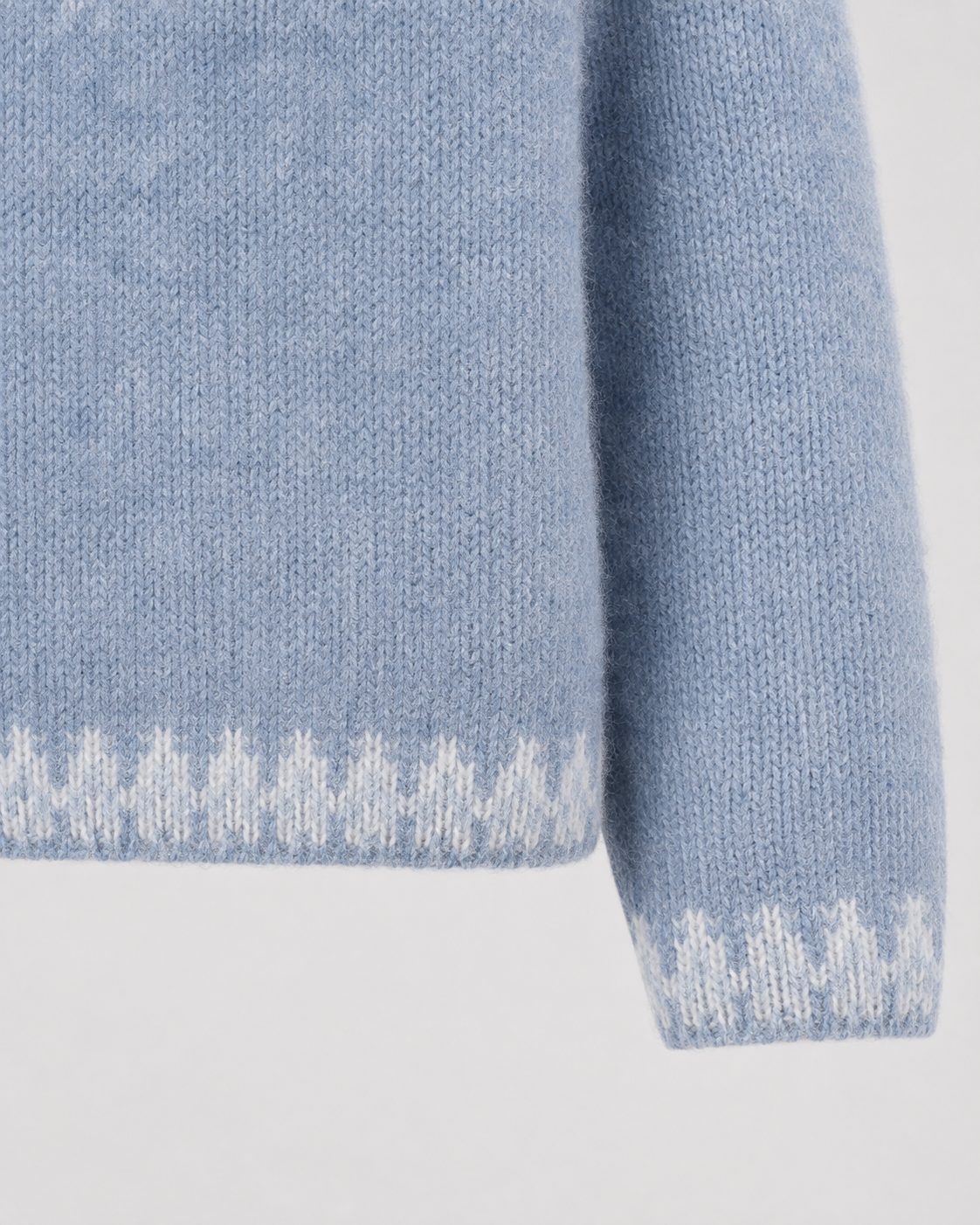 Women's Fair Isle Sweater, Snowflake Yoke and Raglan Sleeves