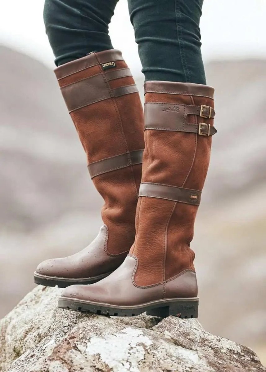 Jackie | Women's Buckle-Strap Knee-High Boots