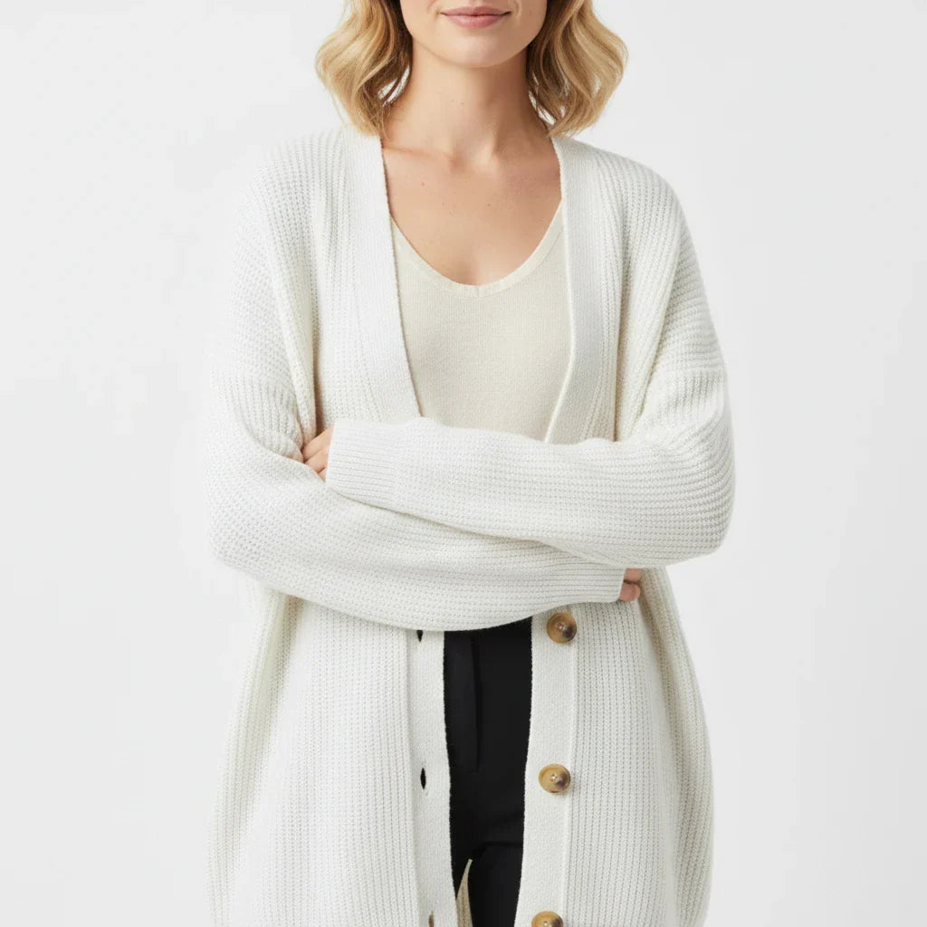 Women's Oversized Ribbed Knit Cardigan
