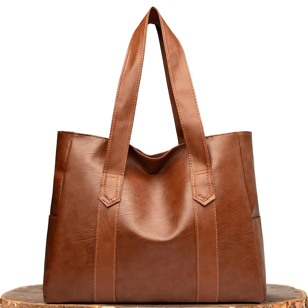 Martha | Classic Leather Tote Bag