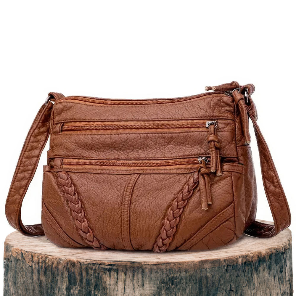 Sophia | Classic Leather Crossbody Bag