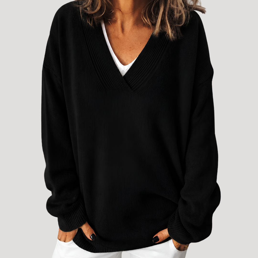 Maren | Deep V-Neck Sweater