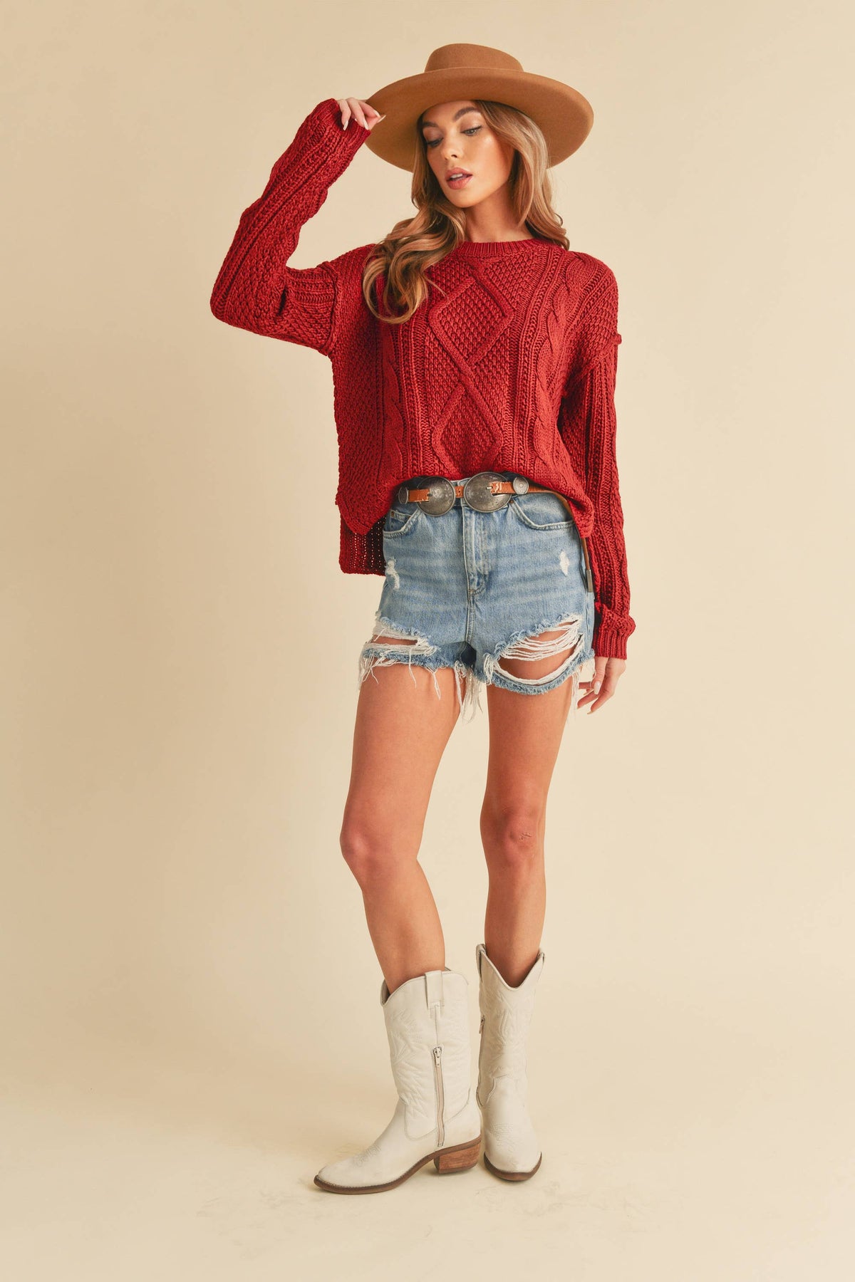 Adela | Cable Knit Sweater