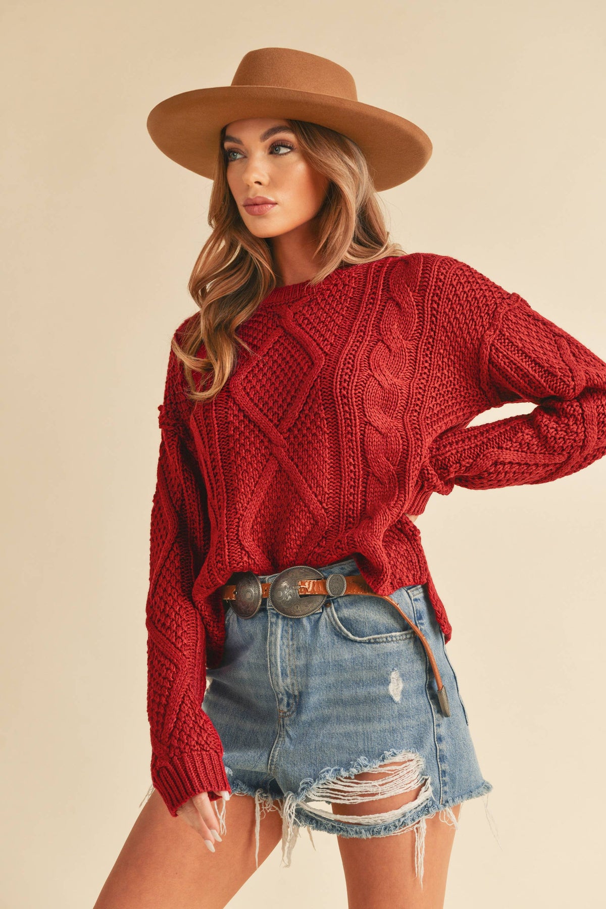 Adela | Cable Knit Sweater