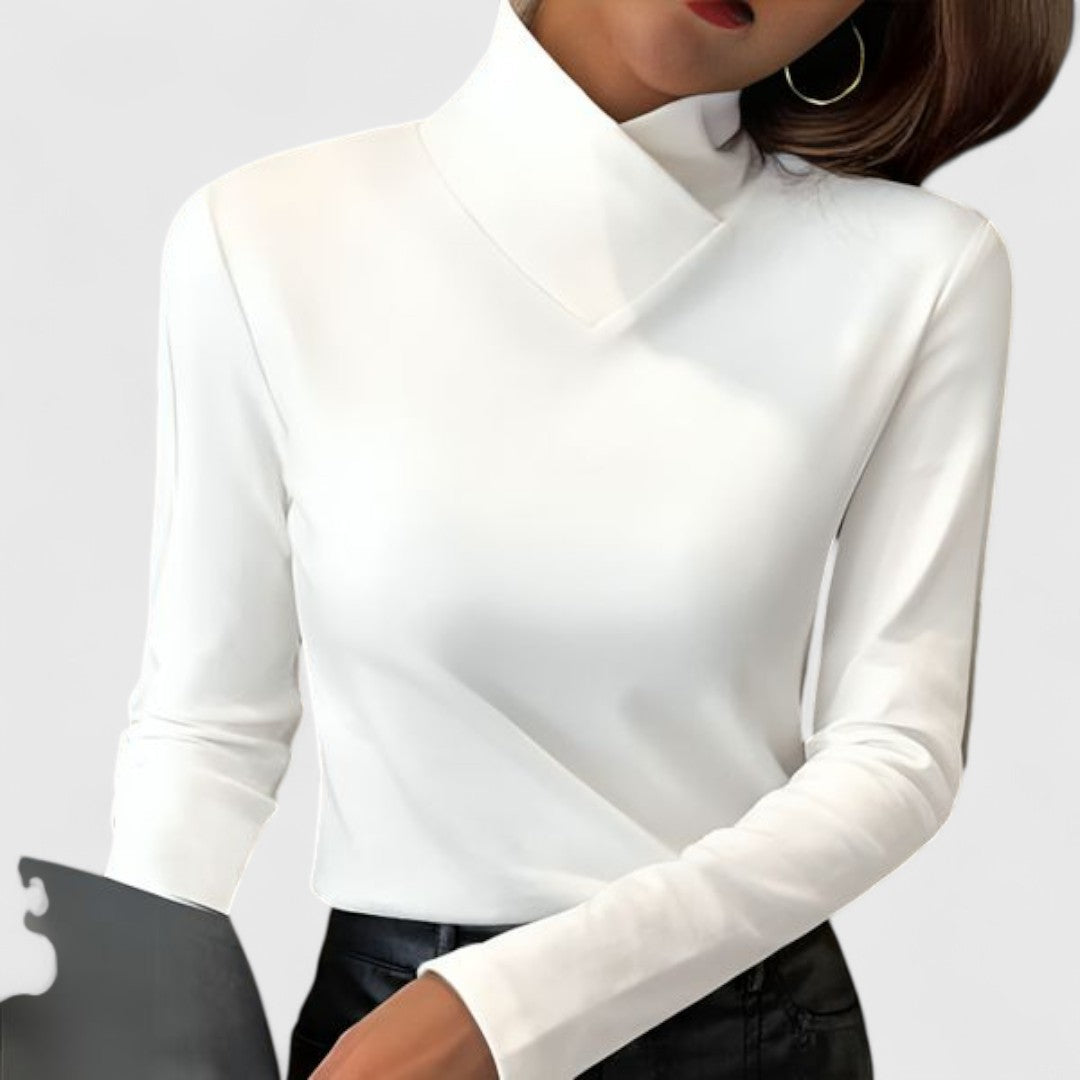 Women's Turtleneck Sweater for Work and Everyday Layering - Clair