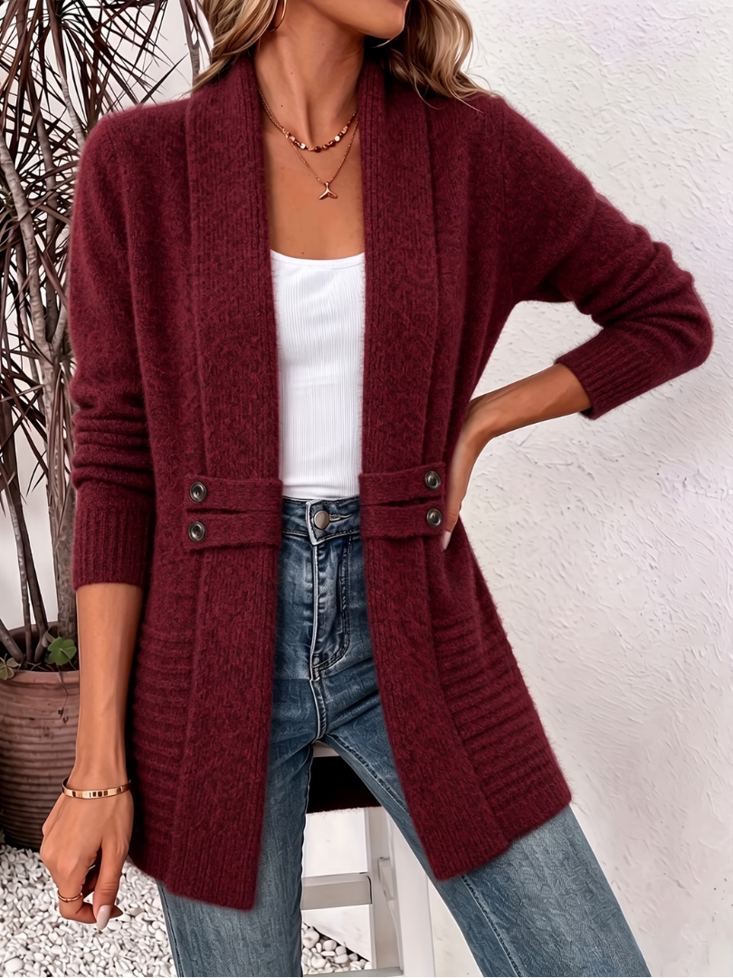 Lila | Braided Knit Cardigan