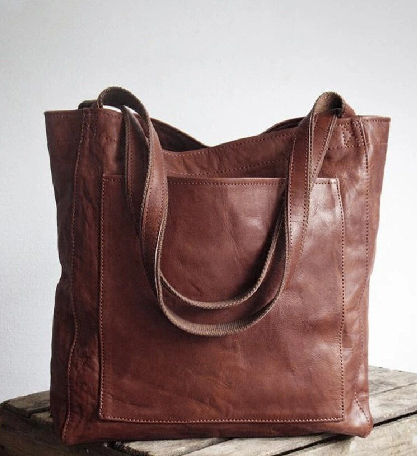 Pamela | Classic Vegan Leather Tote Bag