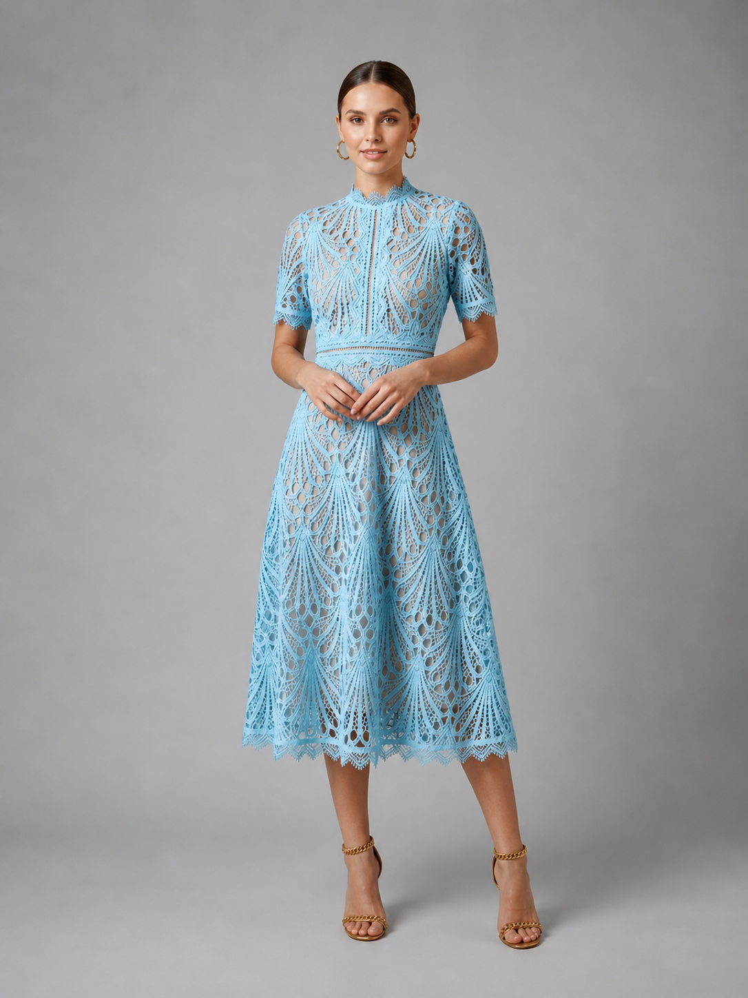 Thalia | Lace Midi Dress