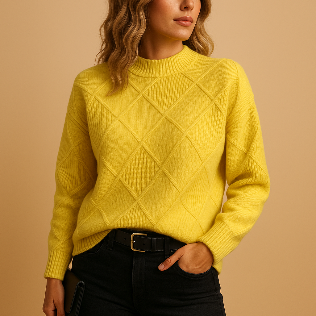 Women's Lightweight Knit Turtleneck Sweater for Layering - Ellie