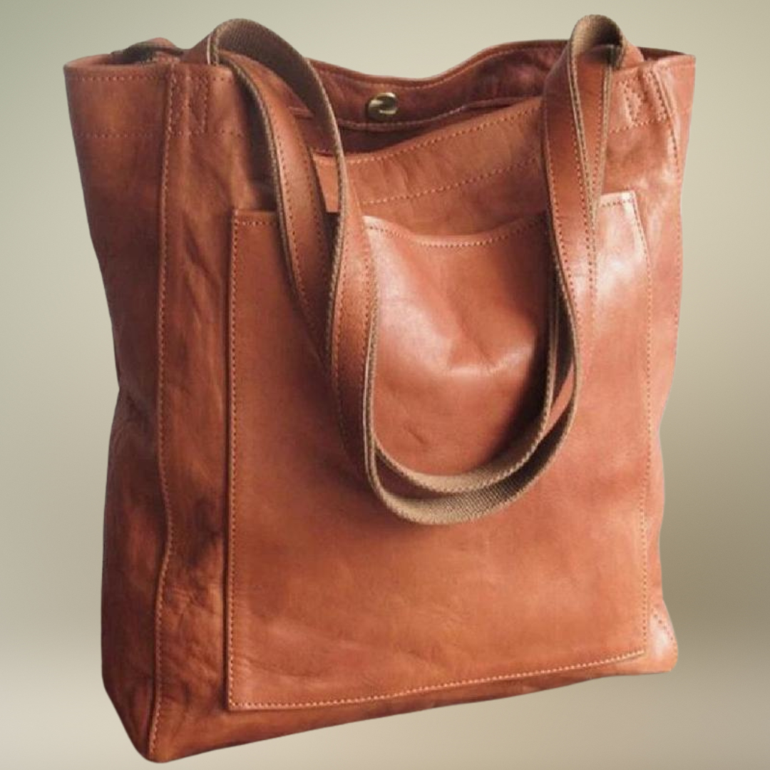 Pamela | Classic Vegan Leather Tote Bag