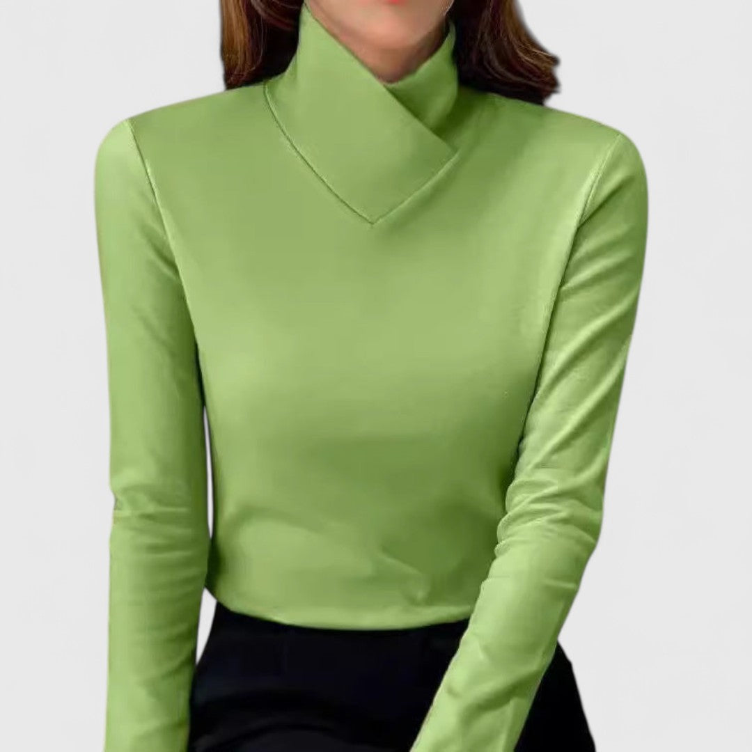 Women's Turtleneck Sweater for Work and Everyday Layering - Clair