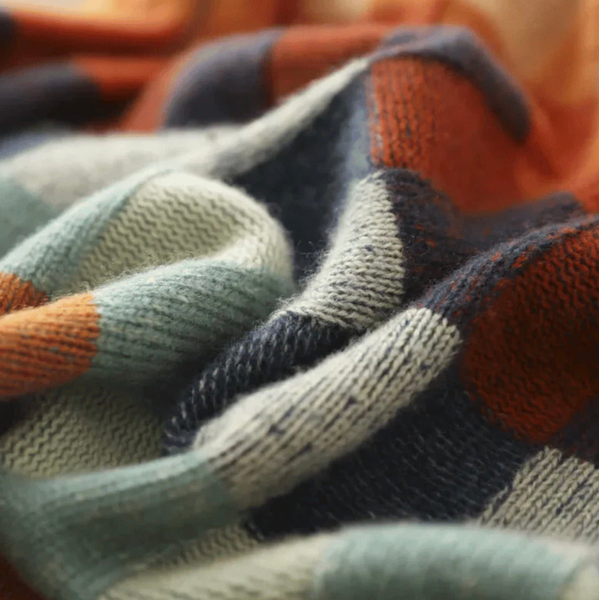 Women's Cashmere Turtleneck Sweater, Relaxed Patchwork Knit - Ravel