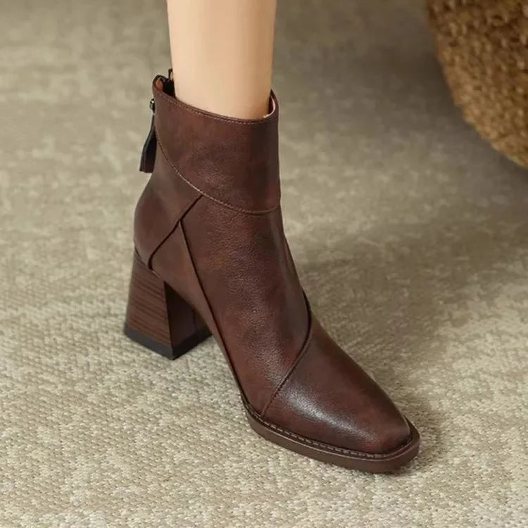 Adeline | Block Heel Ankle Boots