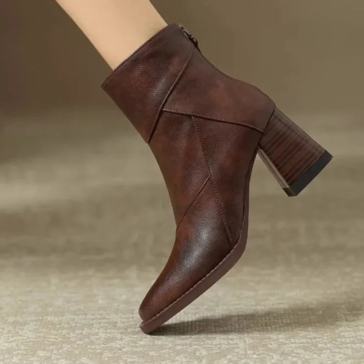 Adeline | Block Heel Ankle Boots