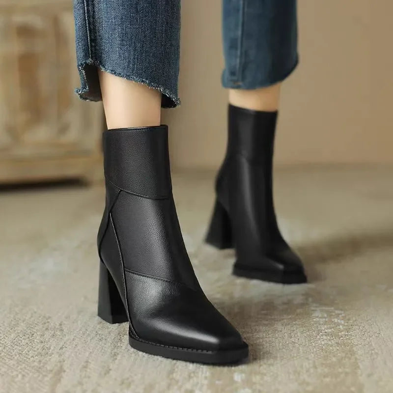 Adeline | Block Heel Ankle Boots