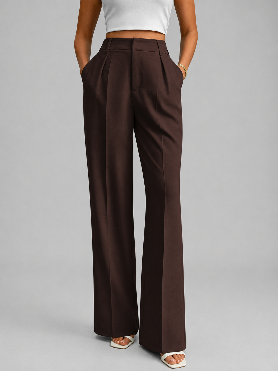 Margot | High-Waisted Wide-Leg Trousers