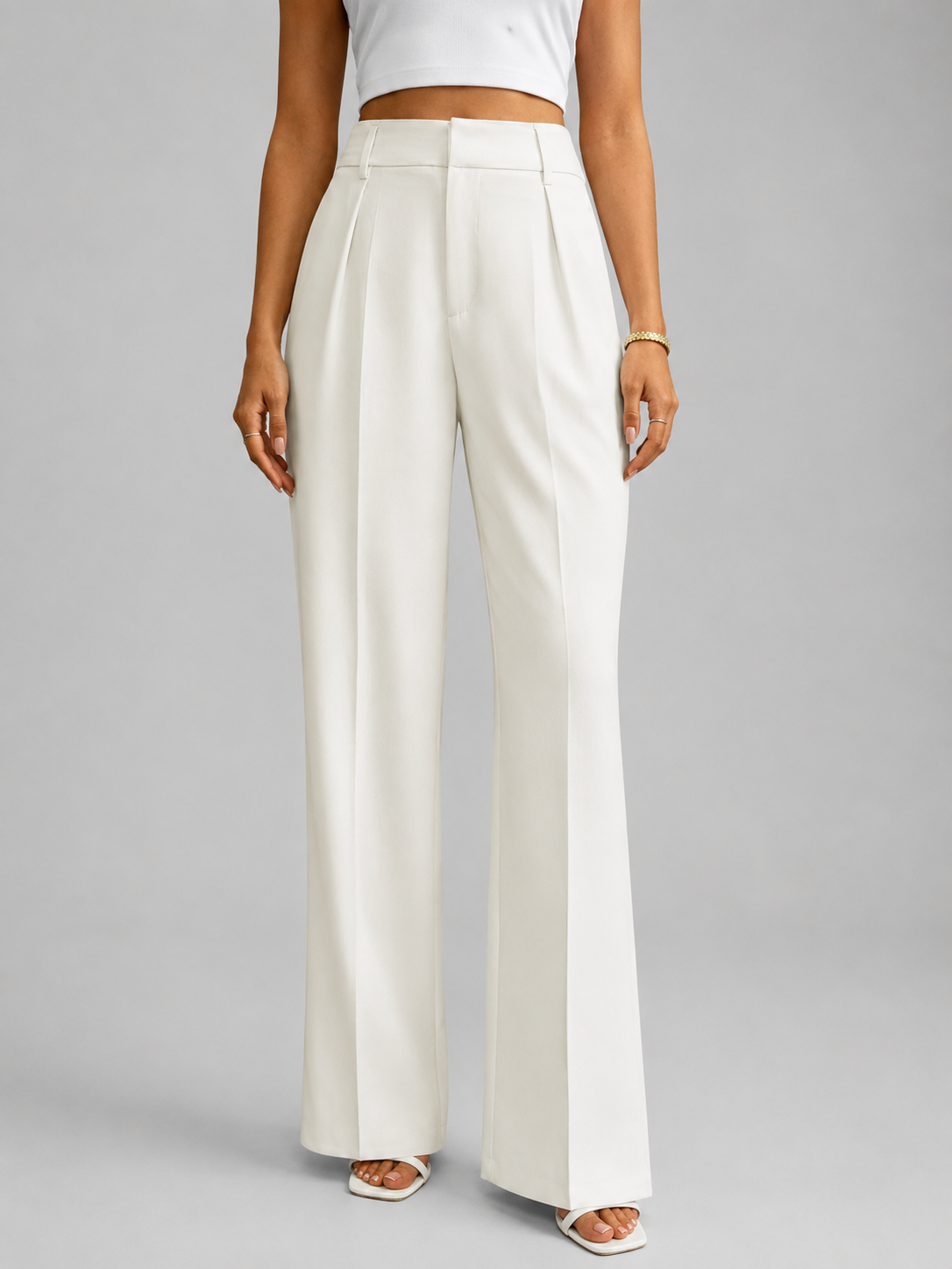 Margot | High-Waisted Wide-Leg Trousers