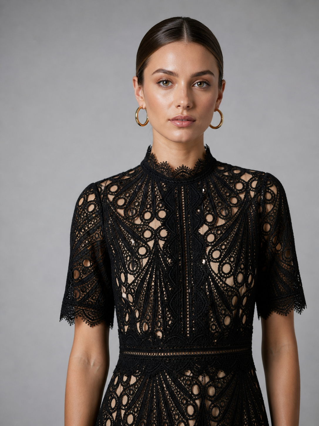 Thalia | Lace Midi Dress