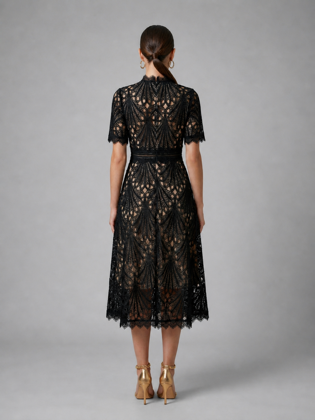 Thalia | Lace Midi Dress