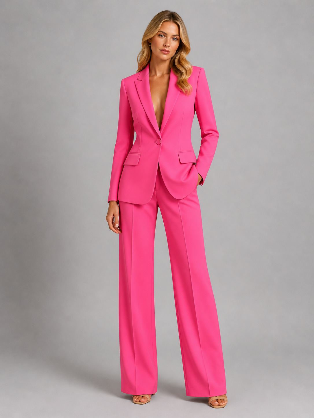 Celine | Blazer & Wide-Leg Trouser Set