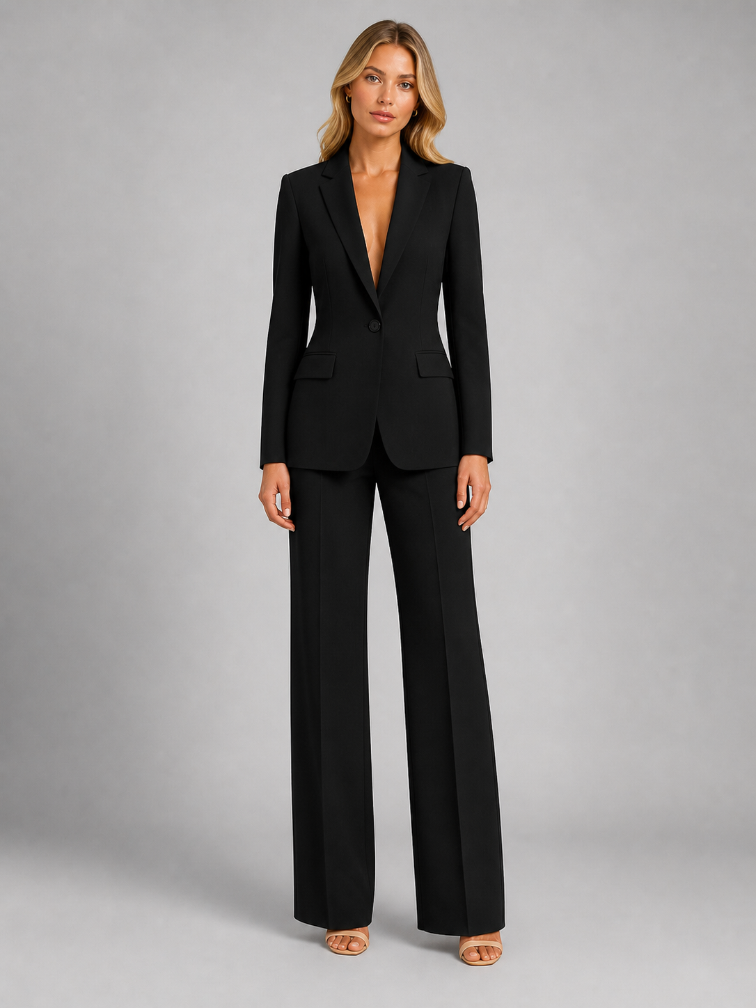 Celine | Blazer & Wide-Leg Trouser Set
